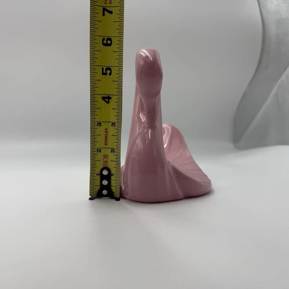 Vtg Pink Swan Towel Holder & Soap Dish Bathroom Décor 1980s Hollywood Regency